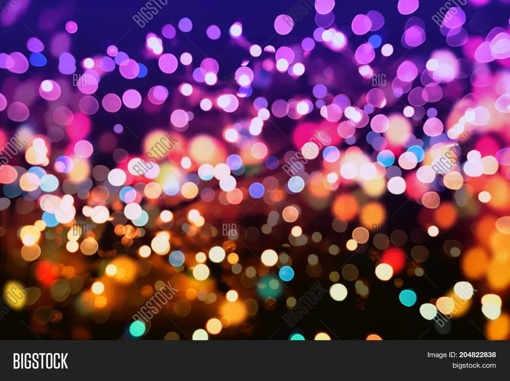 Lampu bokeh warna-warni