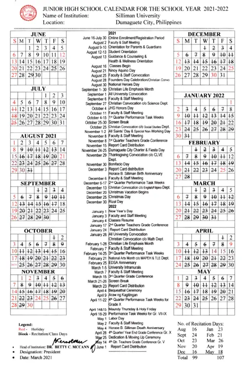 Contoh kalender akademik SMA tahun 2021/2022