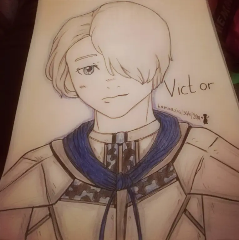 Gambar fanart Yuuri Katsuki yang aman untuk dilihat