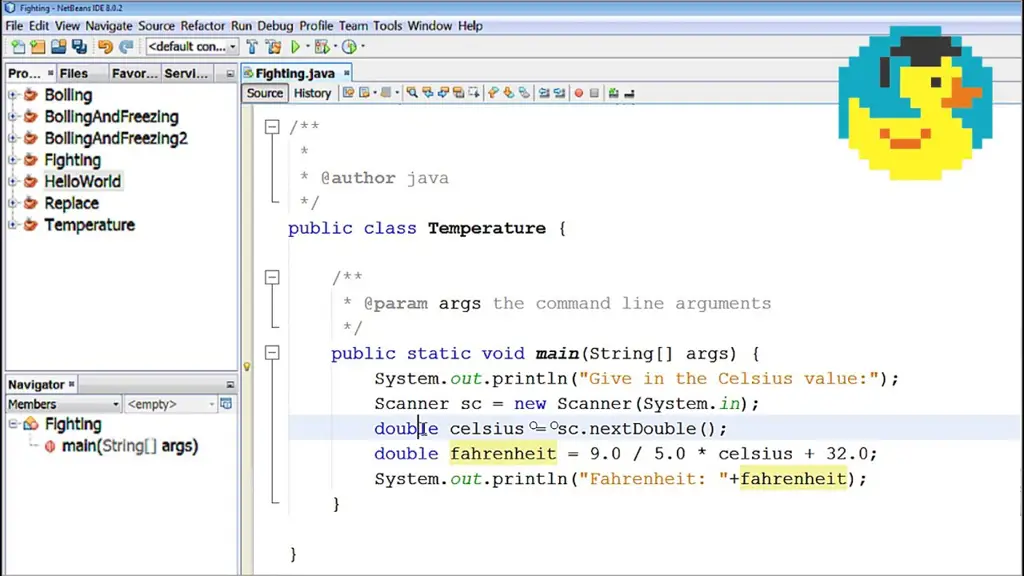 Contoh kode program Java yang sederhana