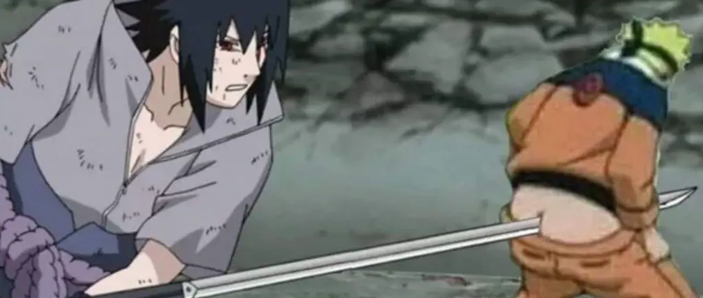 Gambar yang tidak pantas menampilkan karakter Naruto