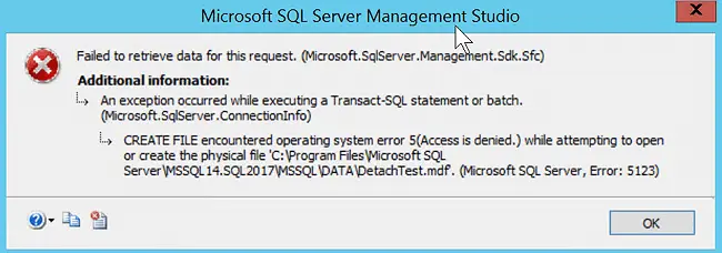 Pesan kesalahan SQL Server