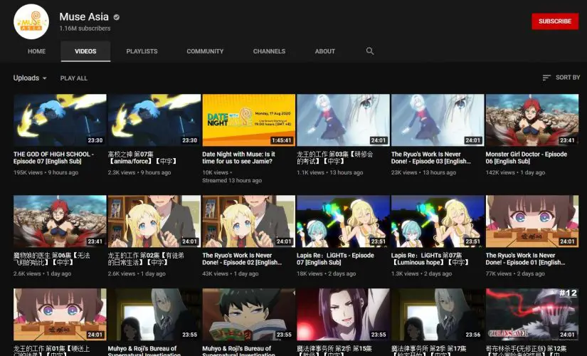 Gambar berbagai platform streaming anime legal