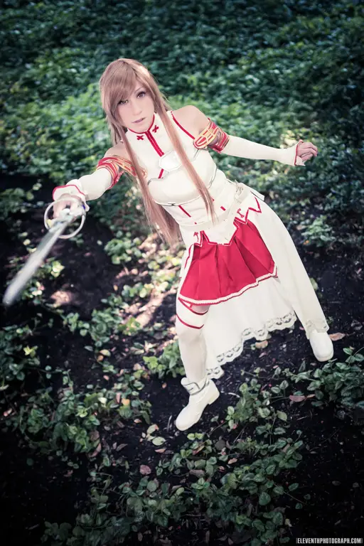 Foto cosplay Asuna Yuuki yang aman dan pantas