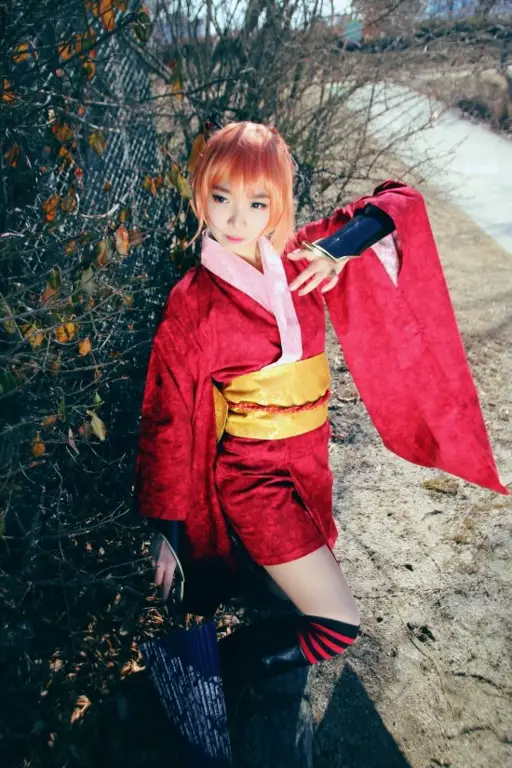 Foto cosplay Kagura yang pantas