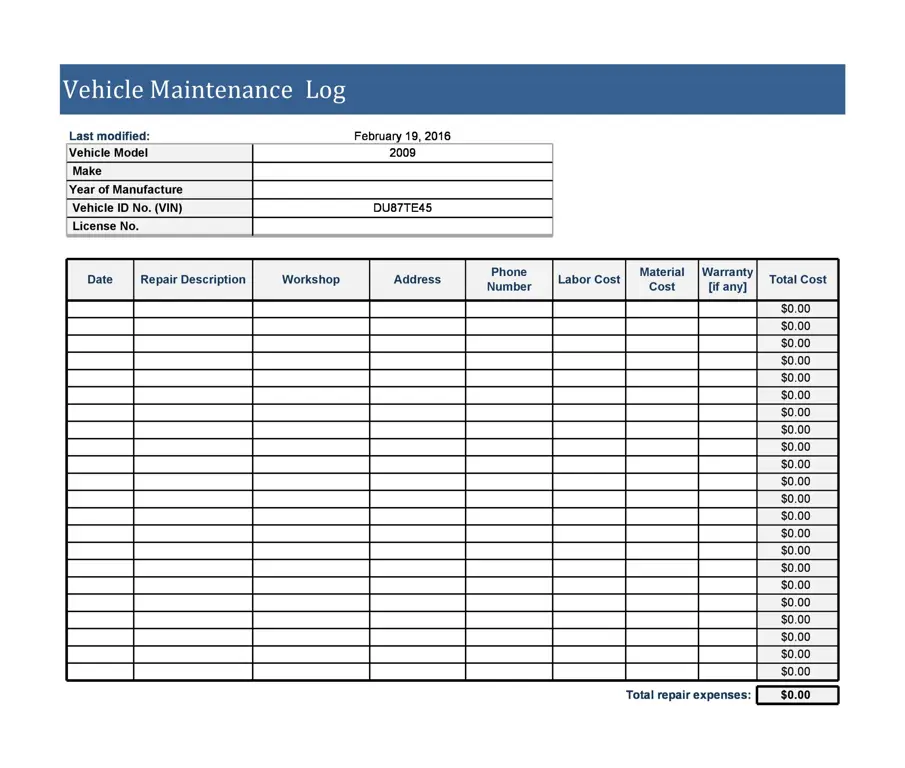 Daftar periksa perawatan mobil