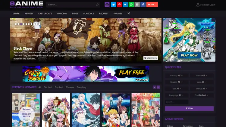 Situs web streaming anime yang aman dan terpercaya