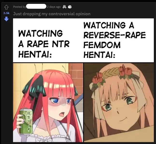 Dampak reverse rape hentai pada penonton