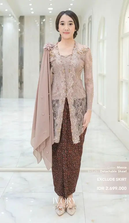 Contoh desain kebaya jawa hijab modern