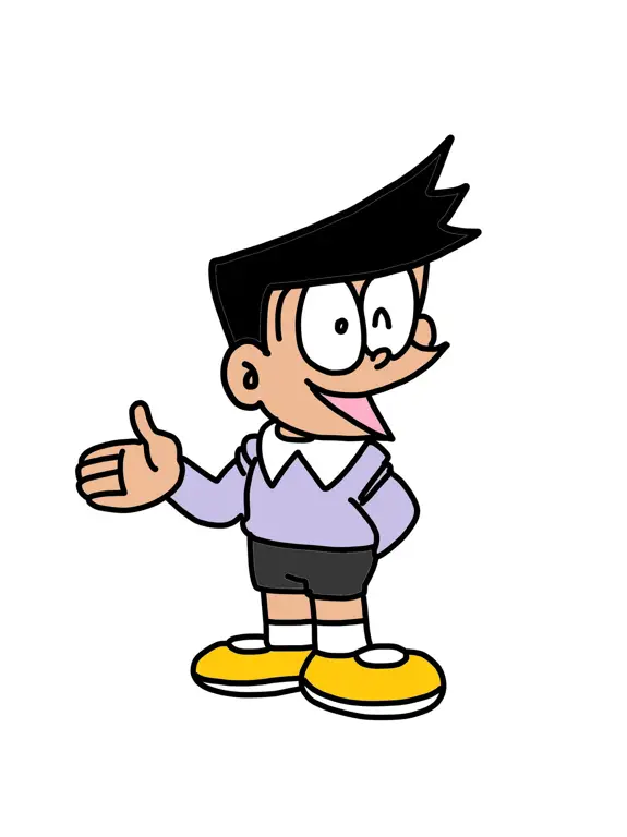 Gambar digital art Suneo Honekawa