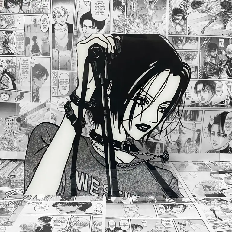 Panel-panel manga Aoyama Nana yang menunjukkan ekspresi emosional Nana