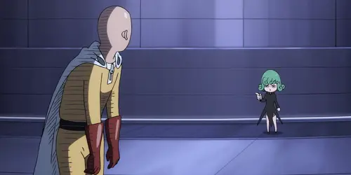 Gambar Saitama dengan ekspresi lucu dan kocak