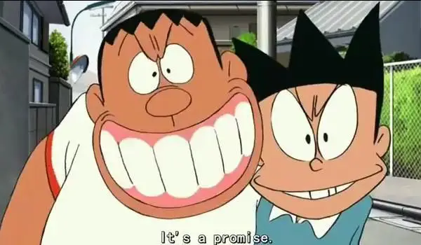 Gambar wajah Suneo yang marah