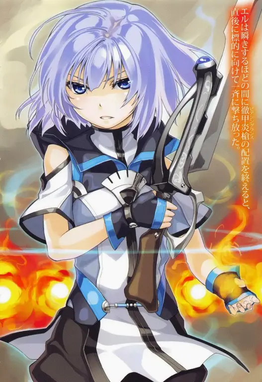 Gambar Ernesti Echevalier, karakter utama dalam anime Knight's and Magic