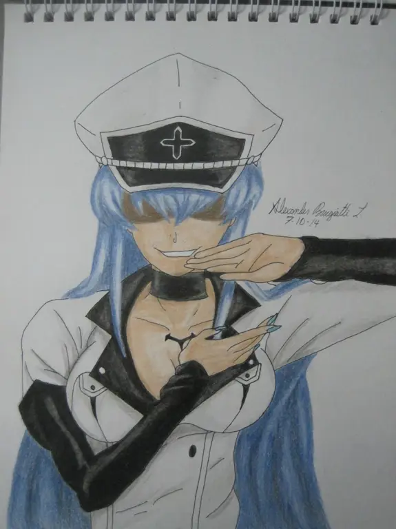 Gambar fanart Esdeath dari Akame ga Kill!