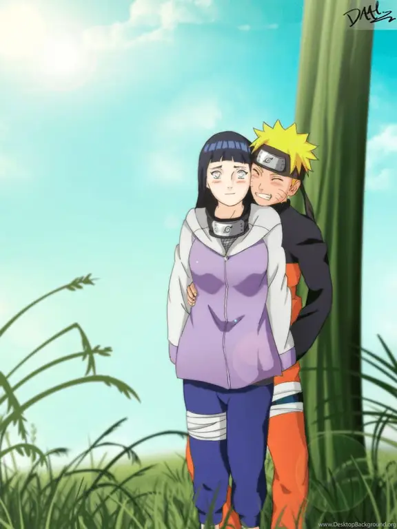 Gambar fan art Naruto dan Hinata