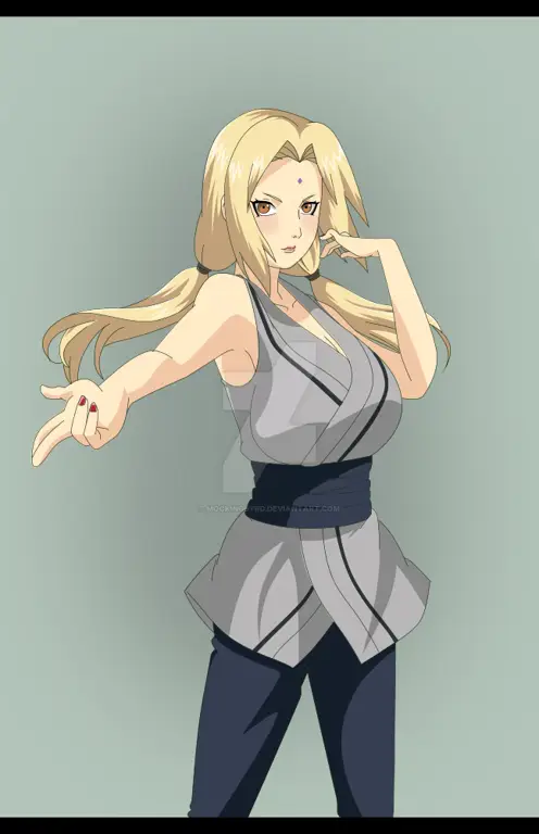 Gambar fan art Naruto dan Tsunade