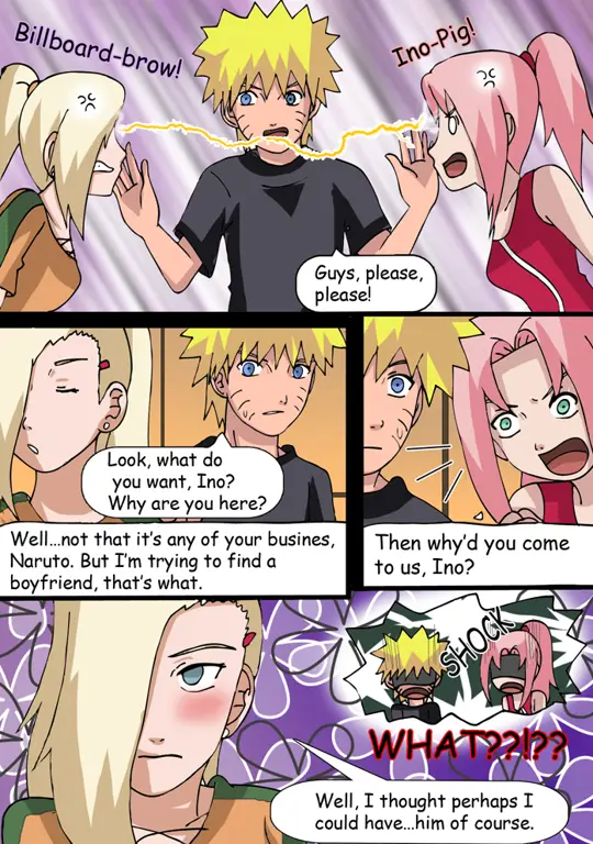 Gambar fan art Naruto dengan tema hentai