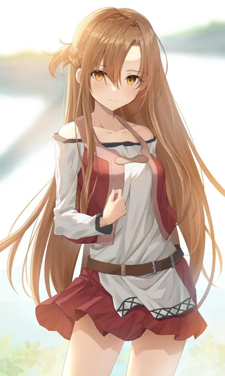 Gambar fanart Asuna yang aman untuk dilihat