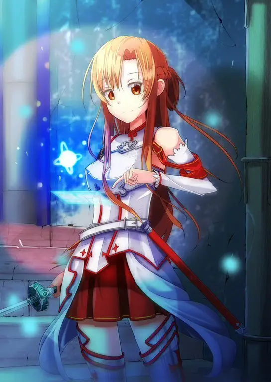 Gambar fanart Asuna yang aman dan sesuai norma