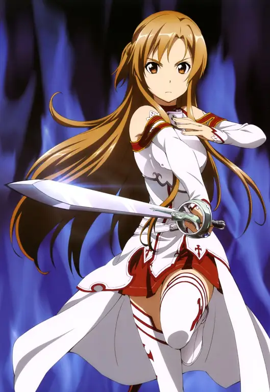 Gambar fanart Asuna Yuuki dari Sword Art Online