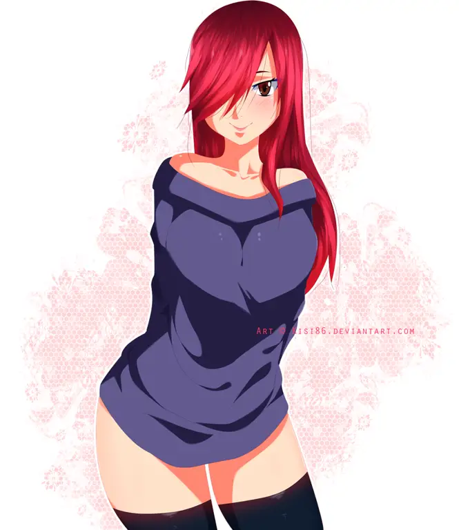 Gambar fanart Erza Scarlet