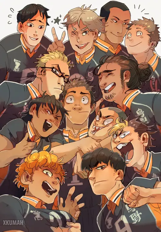 Gambar fanart Haikyuu!! yang sehat dan ramah keluarga