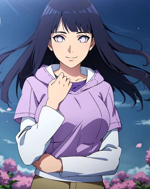 Gambar fanart Hinata dari anime