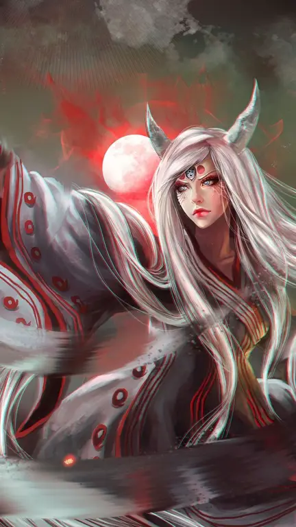 Gambar fanart Kaguya yang aman dan legal