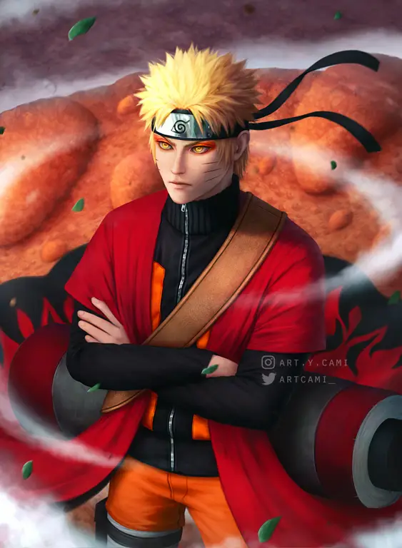 Gambar fanart karakter Naruto