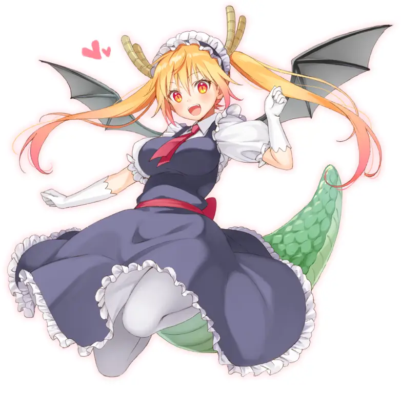 Gambar fanart dari anime Kobayashi-san Chi no Maid Dragon