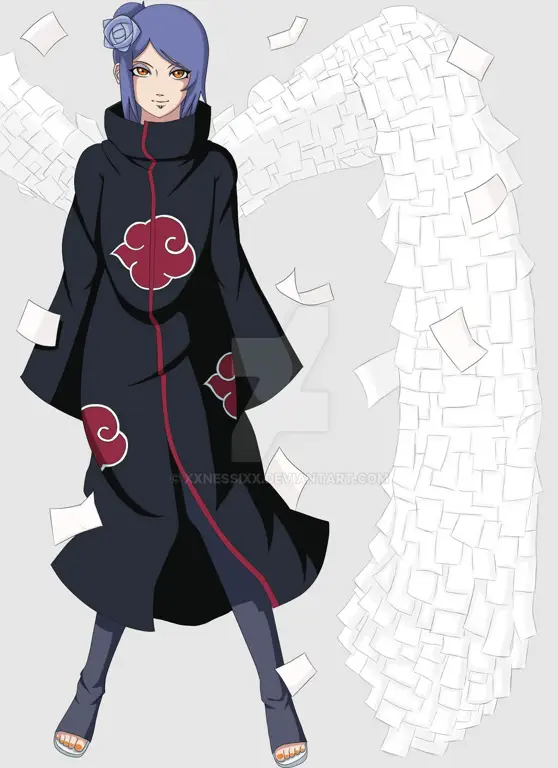 Gambar fanart Konan dari Naruto