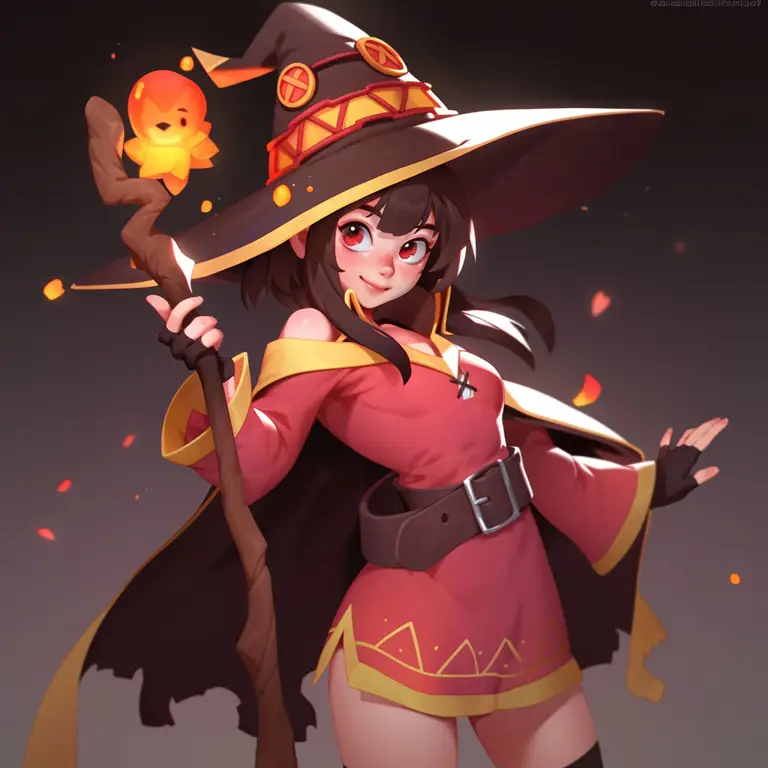 Gambar fanart Megumin yang imut dan lucu