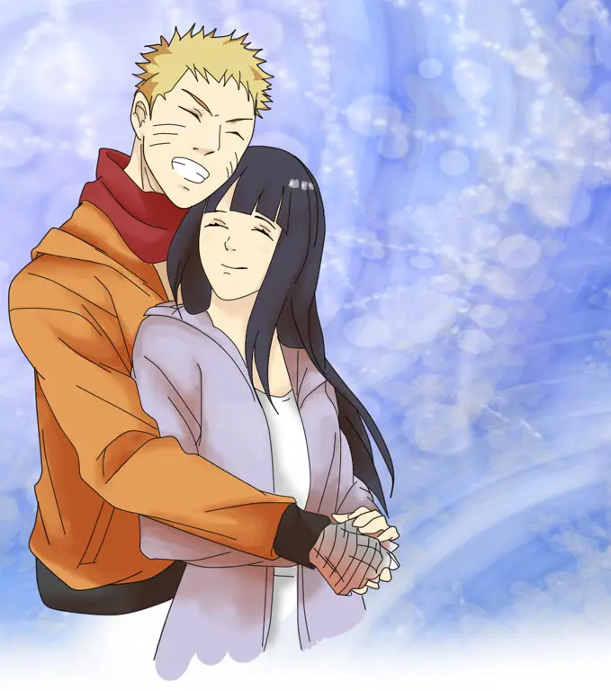 Gambar fanart Naruto dan Hinata yang manis dan romantis