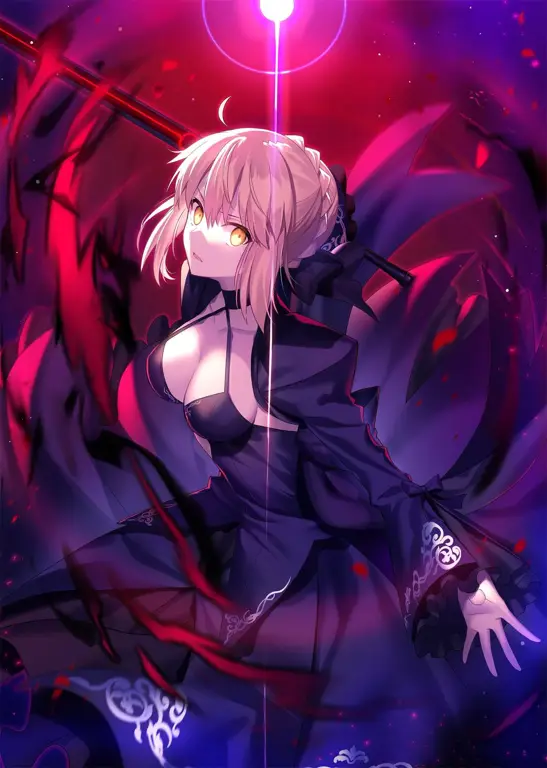 Gambar fanart Saber Alter dengan tema dewasa