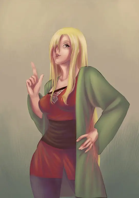 Gambar fanart Tsunade dalam gaya hentai