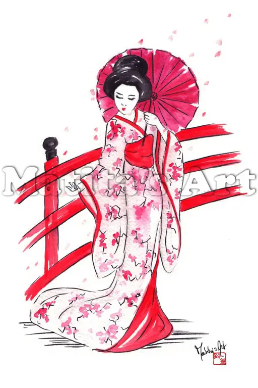 Tema geisha dewasa Jepang