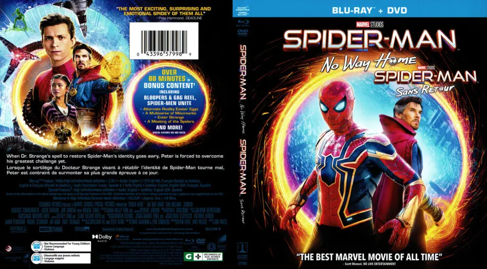 Gambar Blu-ray Spider-Man: No Way Home