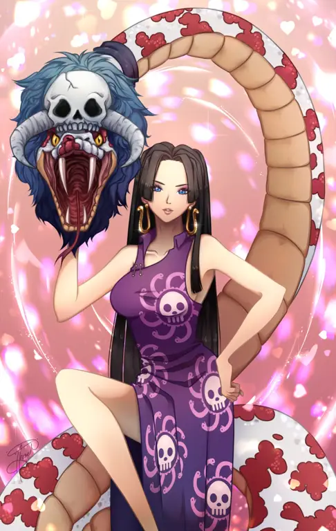 Fan art Boa Hancock dari serial One Piece