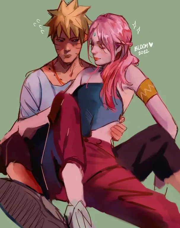 Gambar Naruto dan Sakura yang ramah keluarga