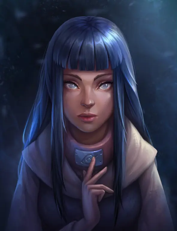 Gambar resmi Hinata Hyuga dari serial Naruto