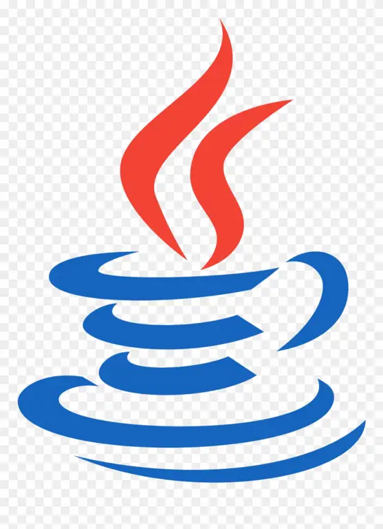 Logo Java dengan cuplikan kode