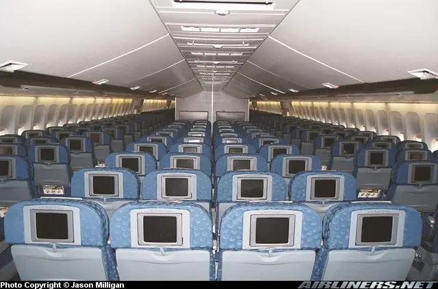 Interior pesawat Boeing 747