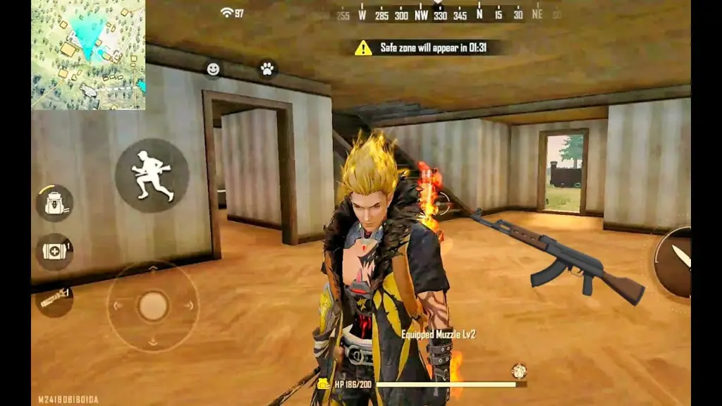 Cuplikan gameplay Free Fire dengan efek bokeh yang keren