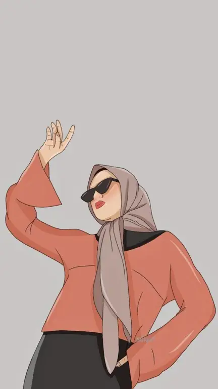 Animasi Gaya Hijab Modern