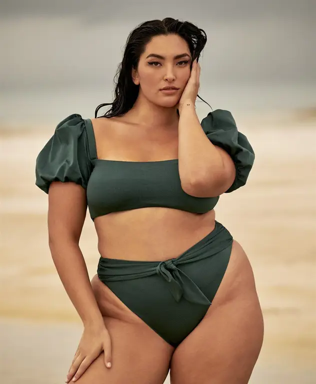 Gambar gaya jalanan wanita plus size di Jepang