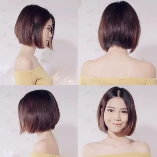 Contoh gaya rambut pendek wanita ala Korea