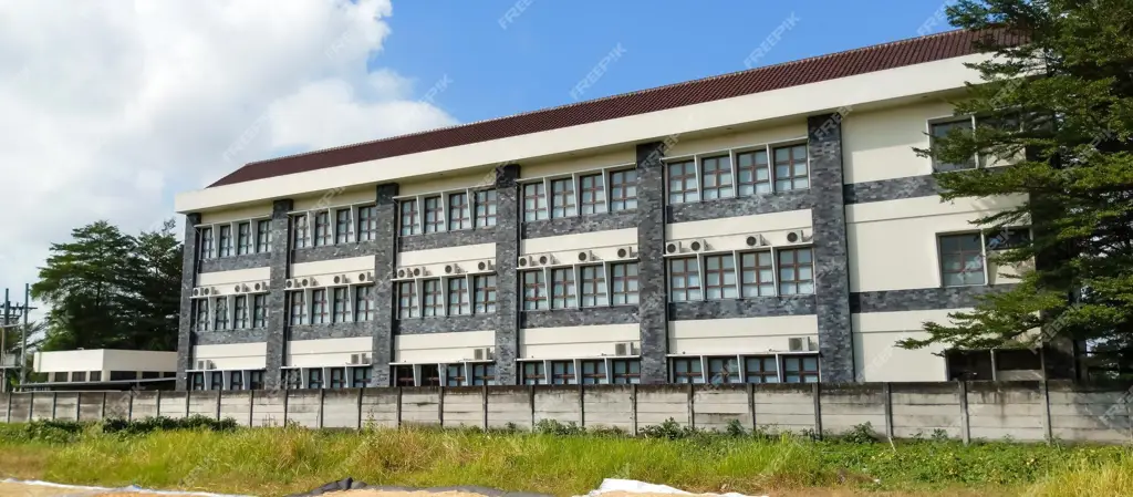 Gambar gedung sekolah SMA Negeri 2 Ngaglik yang megah dan modern