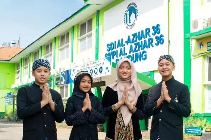 Gambar gedung SMA Al Azhar Bandung