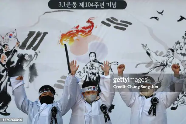 Foto demonstrasi kemerdekaan Korea